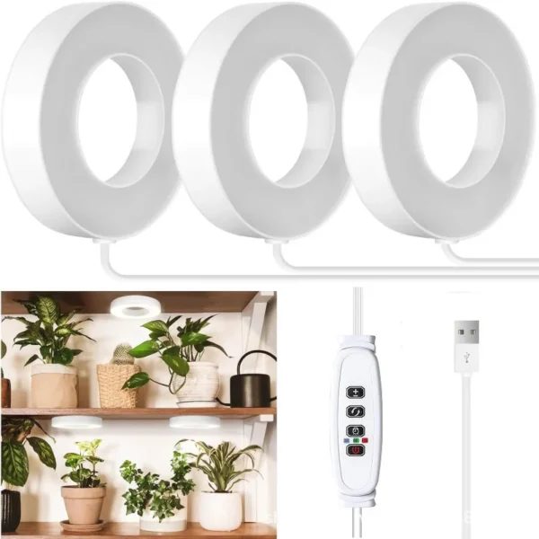 Led Plant Grow Lights For Indoor Plants Full Spectrum With USB Interface Auto Timer Smart Adjustment Can Stick Lamp 1