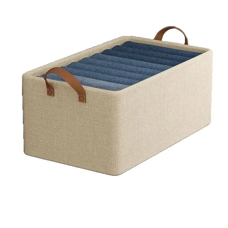 Foldable Fabric Storage Box for Home Use Wardrobe Organizer for Clothes and Pants Layered Storage Solution 5