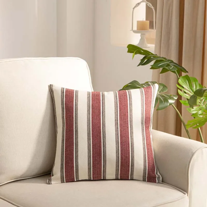 45x45cm Linen Pillow Case Solid Color Pillowcase Sofa Office Chair Lumbar Cushion Cover Waterproof Anti-Dirty Pillow Covers 1pc 6