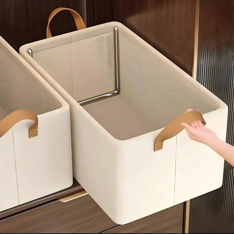 Foldable Fabric Storage Box for Home Use Wardrobe Organizer for Clothes and Pants Layered Storage Solution 1