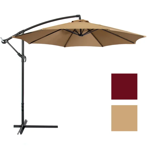 2/2.7/3m Garden Umbrella Cover Waterproof Beach Canopy Outdoor Garden UV Protection Parasol Sunshade Umbrella Replacement Cover 1