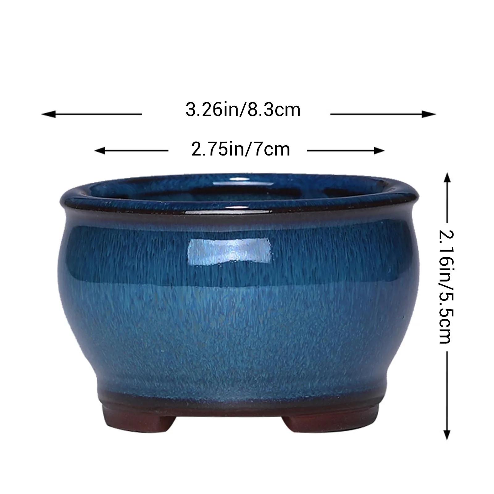 Ceramic Succulent Flower Pot Ceramic Plant Pots with Drainage Holes for Windowsills Shelves Gardens and Patios 6