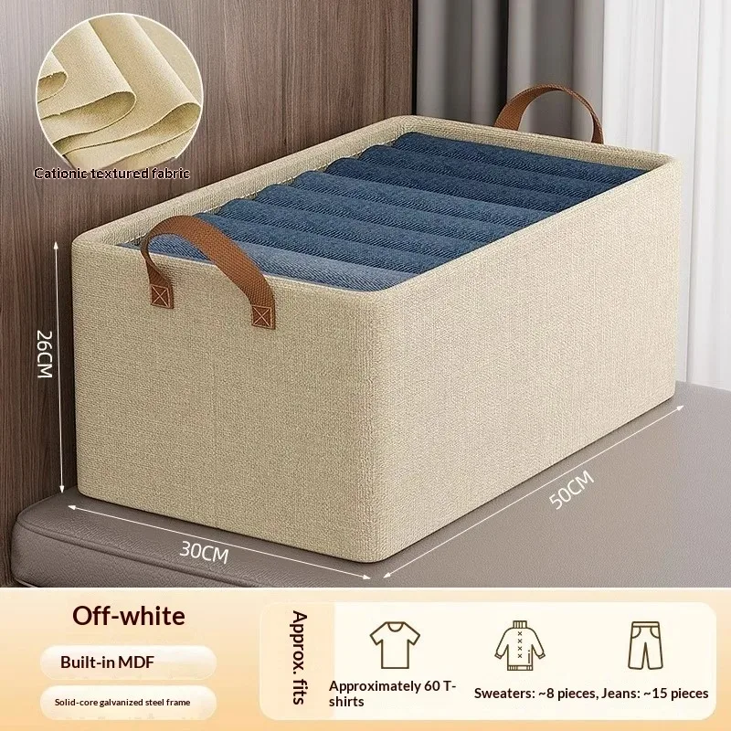 Foldable Fabric Storage Box for Home Use Wardrobe Organizer for Clothes and Pants Layered Storage Solution 4