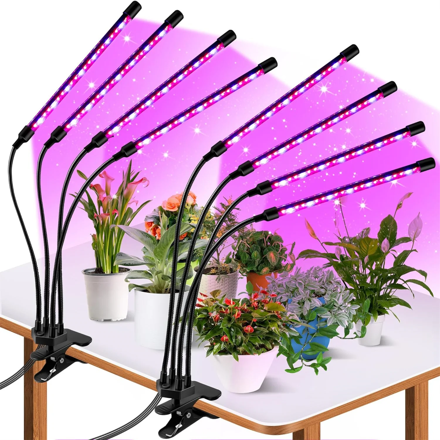 LED USB Grow Light Plants 5V Full Spectrum Light Home Flower Seedling Clip Phyto Lamp Dimmable Timing Control 3/9/12Hours 1