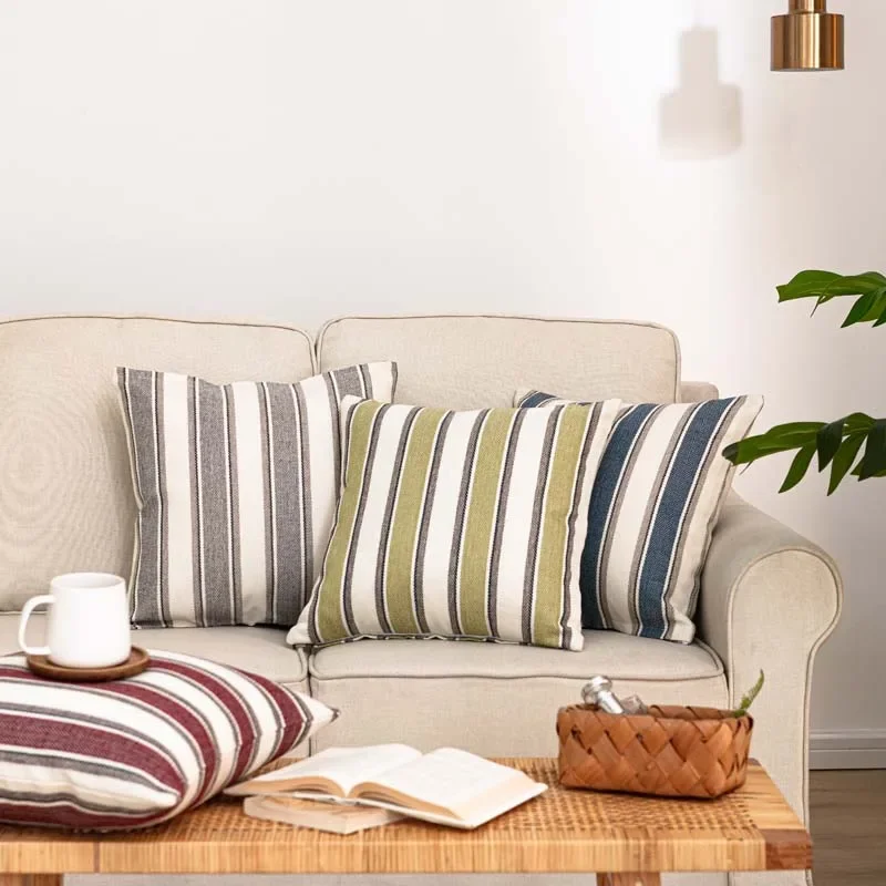 45x45cm Linen Pillow Case Solid Color Pillowcase Sofa Office Chair Lumbar Cushion Cover Waterproof Anti-Dirty Pillow Covers 1pc 3