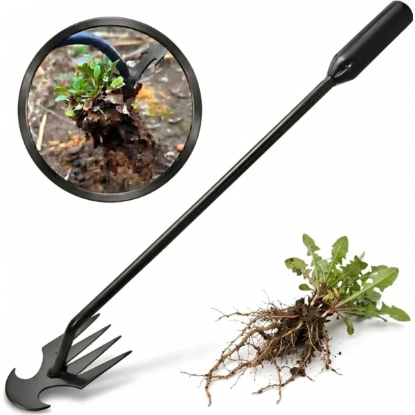 Four-tooth Weeding Rake Manual Weeding Machine for Gardens-durable and Portable Garden Weeding Tools for Gardening and Farms 1